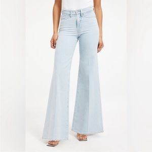 NWT | Good American | Good Waist Palazzo Jeans in Indigo031 size 8